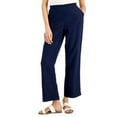 thumbnail image 2 of Charter Club Linen Pull-On Pants Intrepid Blue L, 2 of 2