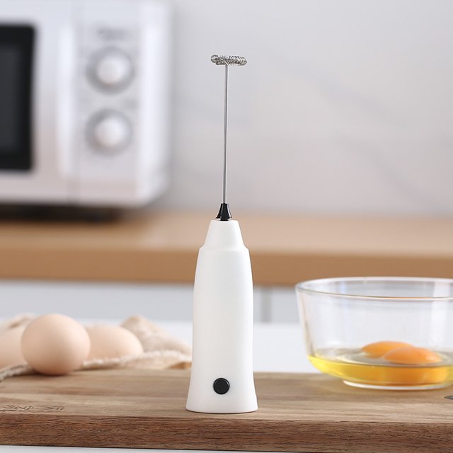 Cocina Bebida Eléctrica Leche Té Café Capuchino Espuma Fabricante Batidor Mezclador - Blanco