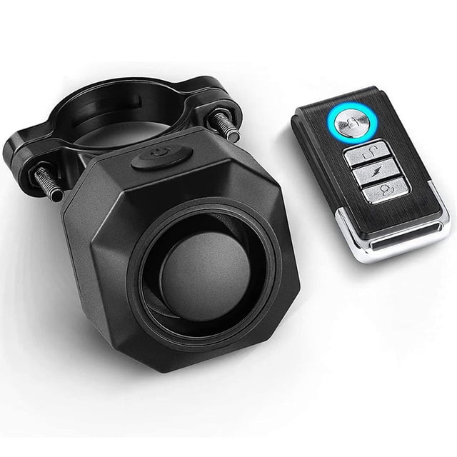 Alarma de bicicleta recargable USB con sensor de vibración antirrobo inalámbrico remoto y fuerte, sistema de alarma de seguridad del vehículo, remolque de bicicleta a prueba de agua, alarma de mo