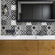 thumbnail image 1 of Vinilos adhesivos para azulejos - Adhesivo autoadhesivo para baldosas de cemento - Azulejos de mosaico para pared de baño y cocina - Baldosas adhesivas de cemento para pared - azulejos 15 x 15 cm - 30 piezas brillar Electrónica, 1 of 5