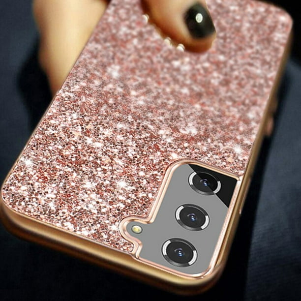 Funda de diamante con purpurina de lujo para Samsung, A54, A52, A53, S23, S22 Ultra, S21, FE, S20 Plus, S23, S22, A73, A33, A13, A52S, A14, 5G, A71 QYM unisex
