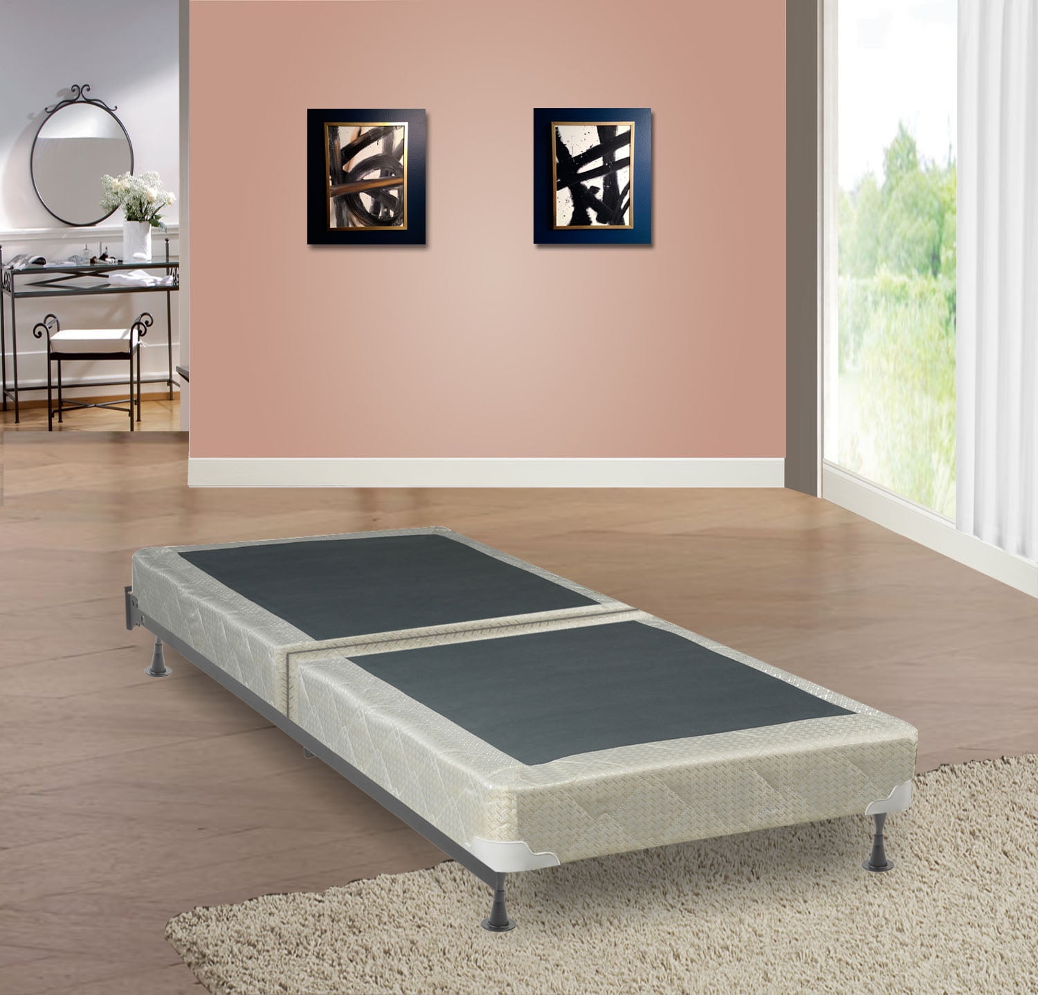 Continental Sleep Fully Assembled 8" Split Box Spring For Mattress, Multiple Sizes