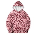thumbnail image 5 of Spazoro Girls Hooded Sweatshirt with Pockets, Warm Leopard Print Long Sleeve Drawstring Hooded Neck Pullover Tops Casual Hoodies for School Pink Size 9, 5 of 8