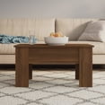 thumbnail image 1 of vidaXL Coffee Table Brown Oak 79x49x41 cm Engineered Wood, 1 of 5