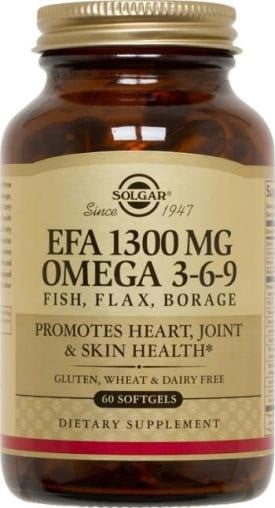 Solgar Efa Omega-3-6-9, 1300mg, 60ct