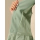 thumbnail image 5 of Conjuntos de trajes para mujeres INSPIRE CHIC, atuendos de negocios, blazer peplum sin cuello, falda lápiz formal, conjunto de 2 piezas, XL, verde guisante, 5 of 6