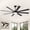 Black#5, variant on Tower Fan 52" Intergrated LED Ceiling Fan Lighting with Solid Wood Blade,Pedestal Fan