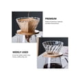 thumbnail image 4 of Glass Coffee Drip Filter With Wooden Holder Clear/Beige 10x11.5cm, 4 of 5