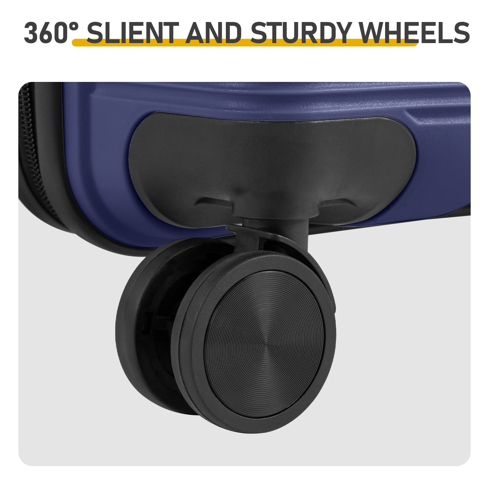 3 Piece Luggage Set 20/24/28 Inch 360 Silent Spinner Wheels Hard Shell Suitcase for Family Business Travel