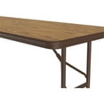 thumbnail image 2 of Correll 22-32"H Adjustable Height Melamine Top Folding Table in Medium Oak, 2 of 8
