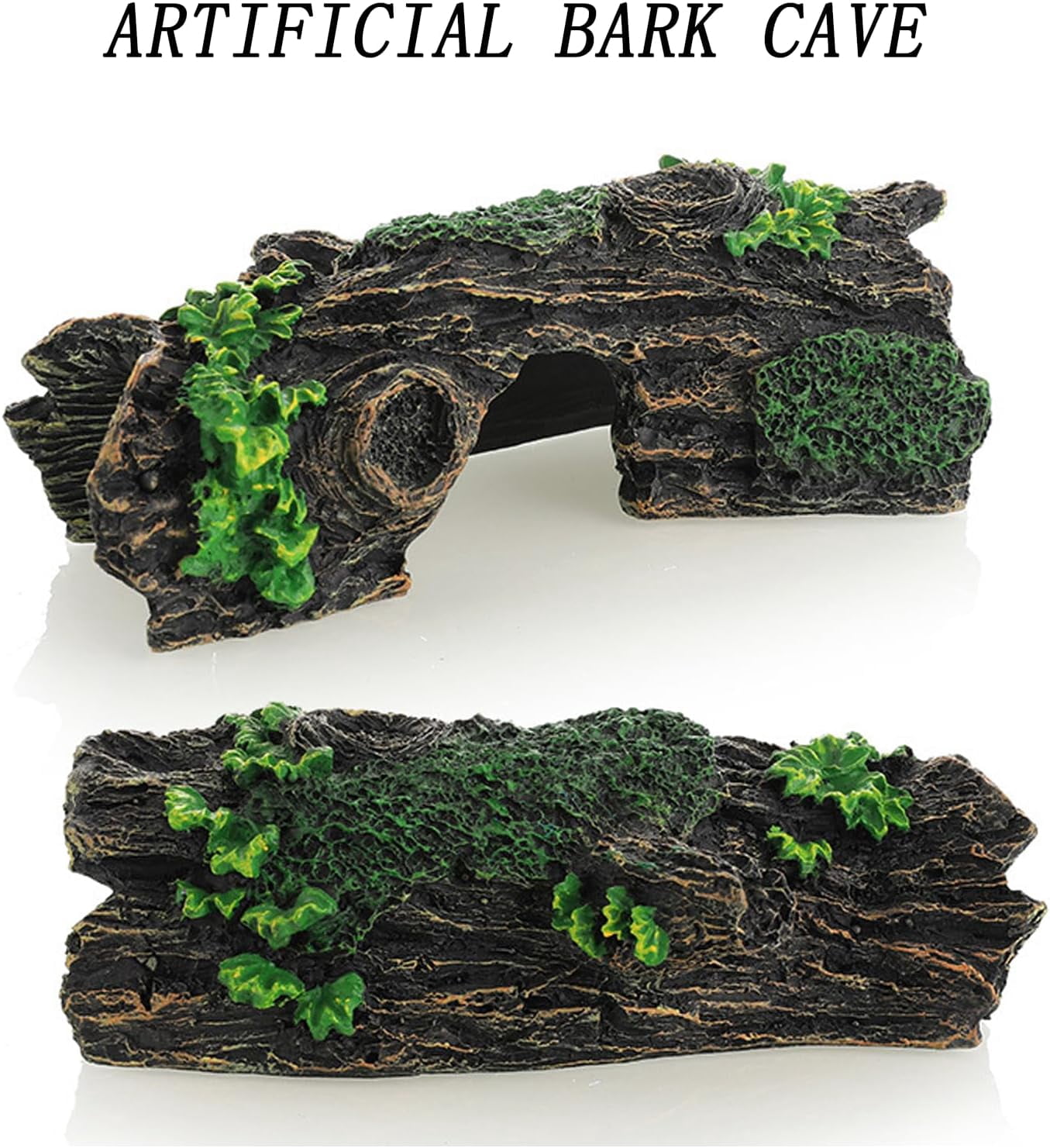 Starfish and Resin Hollow Tree Trunk Fish Tank Decorations, Betta Fish Tank Accessories, Aquarium Ornaments