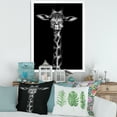thumbnail image 3 of Designart 'Portrait Of A Giraffe In Monochrome' Farmhouse Framed Art Print, 3 of 4