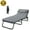 F17 Stripe, variant on Ficisog Portable Folding Camping Cot Bed, Adjustable 4-Position Adults Reclining Folding Chaise with Pillow, Outdoor Folding Lounge Chair Sleeping Cot