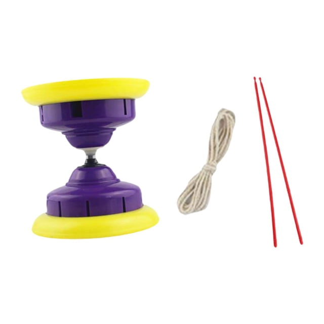Diábolo de triple rodamiento Hugo juguete chino interactivo violeta