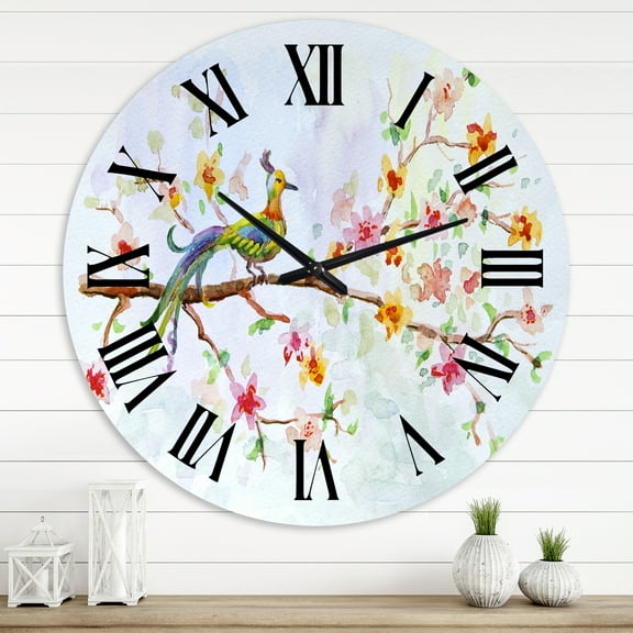 Designart 1 in Quartz Traditional Wall Clock