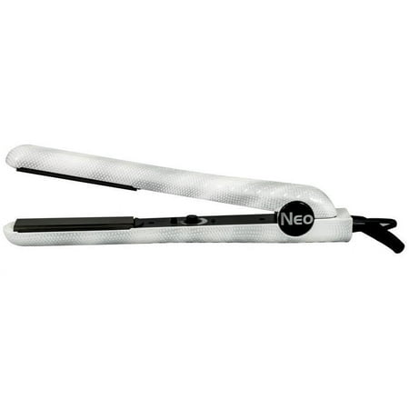 The Neo Choice - Ceramic Pro 1.25" Plates Hair Straightener Flat Iron W/ Temp Control - White Pearl