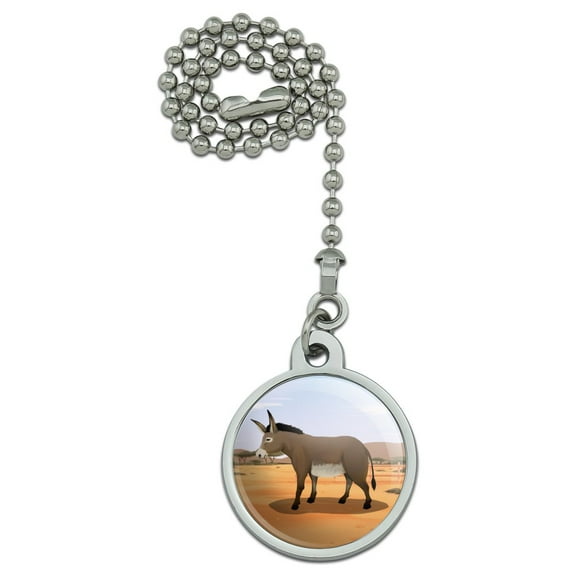 Donkey on Ranch Ceiling Fan and Light Pull Chain