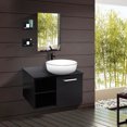 thumbnail image 2 of PULUOMIS 28" Bathroom Vanity and Vessel Sink Combo Modern Bathroom Countertop Bathroom furniture set bathroom furniture with mirror cabinet, 2 of 7