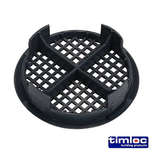 Timco - Timloc Push-in Soffit Vent - Grey - 1139 (Size 70mm - 10 Pieces)