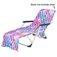thumbnail image 4 of CAROOTU Beach Chair Towel Cover with Side Pockets Microfiber Sun Lounger Cover for, 4 of 5
