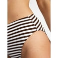 thumbnail image 2 of Time and Tru Women's and Women's Plus Size Crinkle High Rise High Leg Cheeky Bikini Bottoms, Sizes XS-3X, 2 of 5
