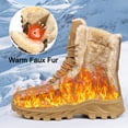 thumbnail image 4 of MeMoride Men's Winter Snow Boots Water Non Slip Warm Outdoor Boots Lightweight Comfortable Durable Hiking Shoes, 4 of 7