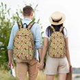 thumbnail image 4 of Disketp Lips blowing bubble gum print Canvas Backpack Lightweight Travel Daypack Student Rucksack Laptop Backpack-, 4 of 5