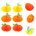 thumbnail image 3 of bolas de papel de panal para Halloween con forma de calabaza (3 colores), 3 of 7