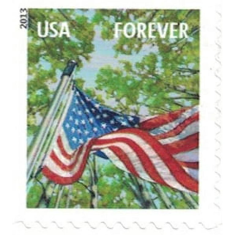 $5/mo - Finance USPS Forever Stamps A Flag for All Seasons - book of 20  postage stamps