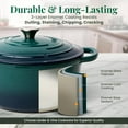 thumbnail image 3 of 5.7 qt Enameled Cast Iron Dutch Oven Pot with Lid | Slow Cooker for Soup, Stew, and Baking, 3 of 8