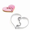 thumbnail image 4 of Heart Puzzle Cookie Mould Stainless Steel Fondant Cake Cutter Baking Tool1sets, 4 of 4