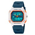 thumbnail image 2 of SKMEI Digital Watch for Men and Women Lightweight TPU Band Outdoor Sport with EL Backlight Stopwatch Alarm 3 Time Display Modes, 2 of 5
