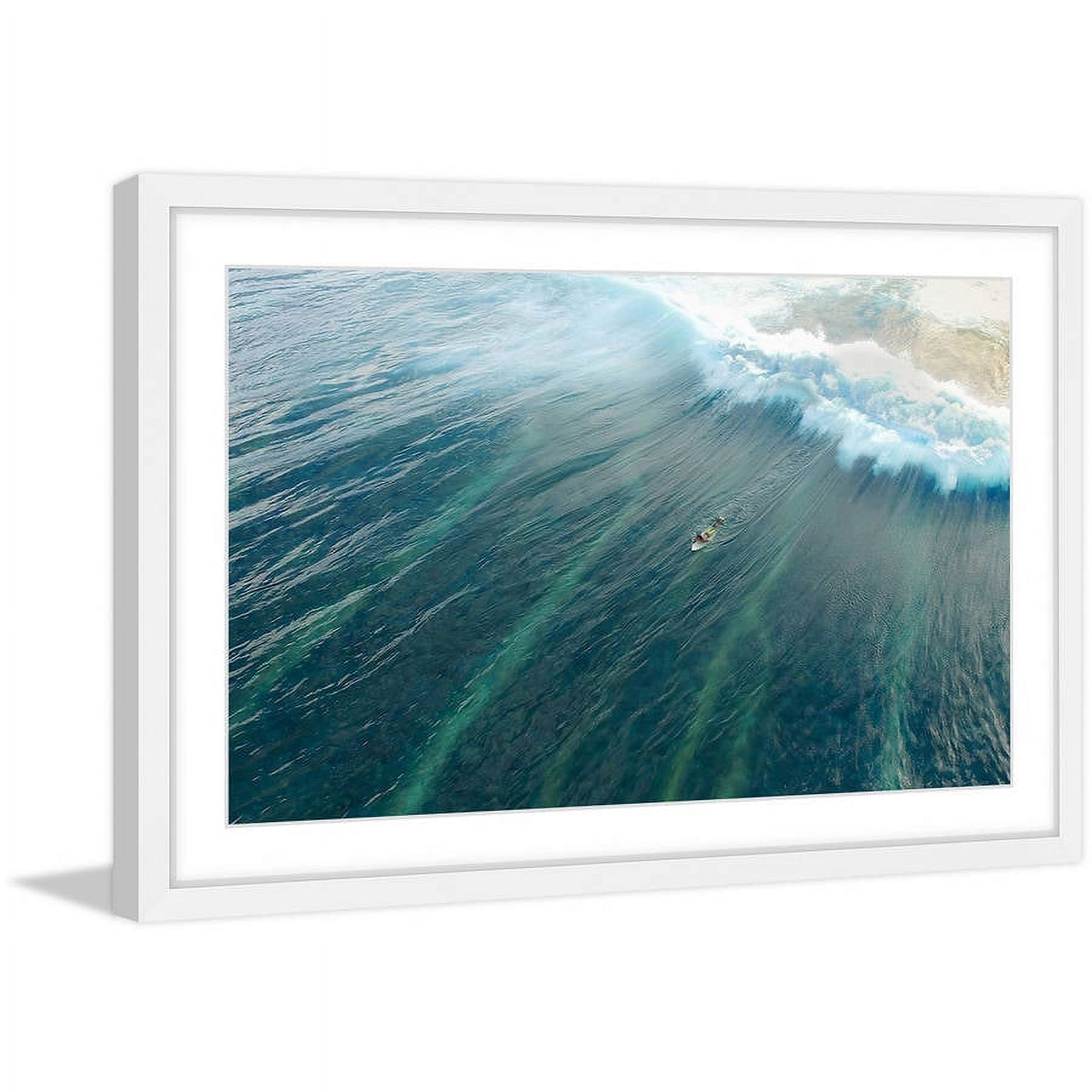 Marmont Hill "Majestic Wave" by Hassan Ishan Framed Painting Print