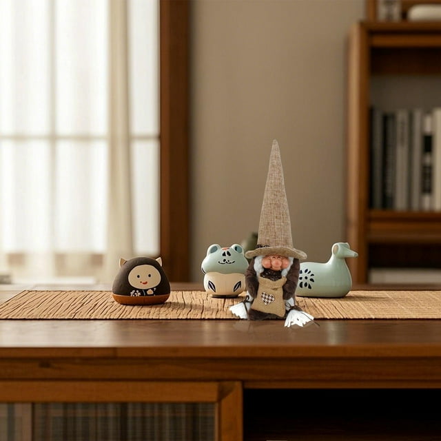 asddcavvf Poupée Gobelin en Résine Thème Café Figurine Unique pour Ornement de Café