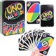thumbnail image 1 of UNO board game, Uno All Wild board game and 112 cards with solid colored metal box, aperitif game, card games, for the whole family, camping and parti, 1 of 4