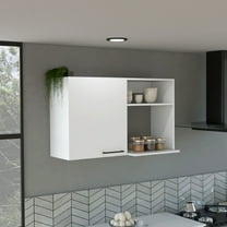 CoSoTower Kitchen Wall Cabinet Burwood, White Finish