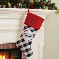 Personalized Gingham Stocking