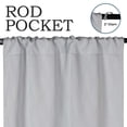 thumbnail image 4 of Superior Zuir Blackout Curtain Panel, Rod Pocket, Set of 2, 26" W x 84" L, Platinum, 4 of 9