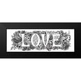thumbnail image 2 of Olson, Charlene 24x11 Black Modern Framed Museum Art Print Titled - Love, 2 of 5