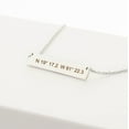 thumbnail image 5 of Personalized Silver Women's Stainless Steel Engravable Bar Name Pendant Necklace, 5 of 14