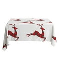 thumbnail image 1 of DEBGFS Christmas Tablecloth Dustproof Add Atmosphere Square European Style Creative Printing Table Protector Cover Daily Use,70x70cmv, 1 of 8