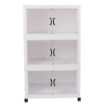 thumbnail image 2 of Foldable Storage Cabinet, Stable Plastic Storage Containers with Wheels, Storage Bins Organization, Multipurpose Toy Clothes Organizer for Craft, Home, Pantry, Office, Dorm, 2 of 7