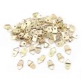 thumbnail image 3 of 10/100PCS Golden Triangle D-Ring Hanging Picture Oil Painting Mirror Frame Hooks Hangers Home Accessories, 3 of 4