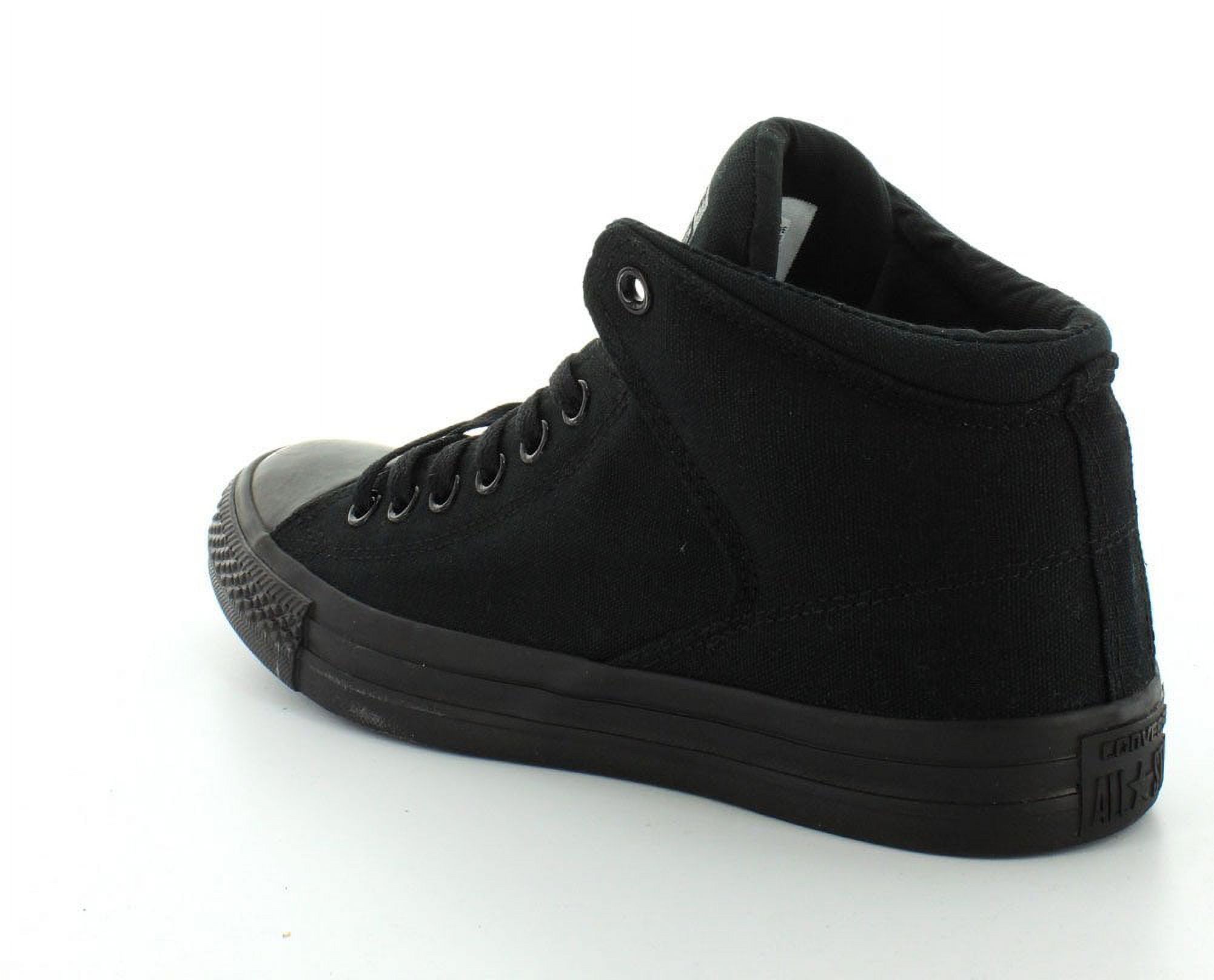 Converse Men's Street Canvas High Top Sneaker, Black/Black/Black, 12 M US - image 3 of 5