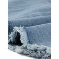 thumbnail image 5 of Chaleco de mezclilla sin mangas de mujer plus size Agnes Orinda, con botones, corto, color azul claro, talla 2X, 5 of 5