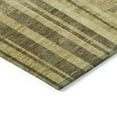 thumbnail image 4 of 5' X 8' Gold And Dark Brown Striped Washable Indoor Outdoor Area Rug, 4 of 5