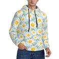 thumbnail image 2 of Sikiie Daisies Flowers Men's Hoodie, Essentials Hoodie, Sweatshirt, Pullover Hooded Sweatshirt for Men-4X-Large, 2 of 7