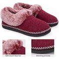 EverFoams Ladies' Luxury Wool Memory Foam Slippers with Fluffy Faux Fur