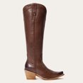 thumbnail image 2 of Women's Stetson Sutton Leather Boots Snip Toe Handcrafted Brown, 2 of 6