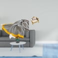 thumbnail image 2 of Manta de punto a rayas, suave y cálida, decoración de granja para dormitorio, sofá, silla, sofá de madera en miniatura, modelo artesanal, muebles de s, 2 of 8